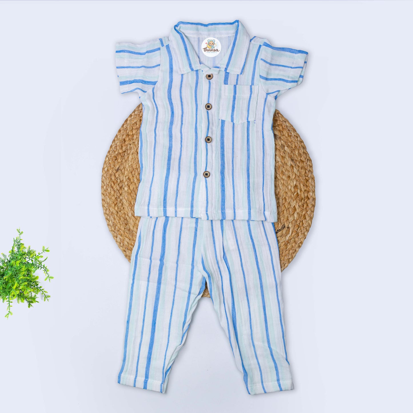 Muslin Shirt & Pant Set (12-18 months)