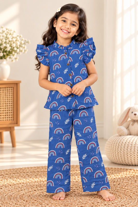 Girls Muslin Co-Ord Set