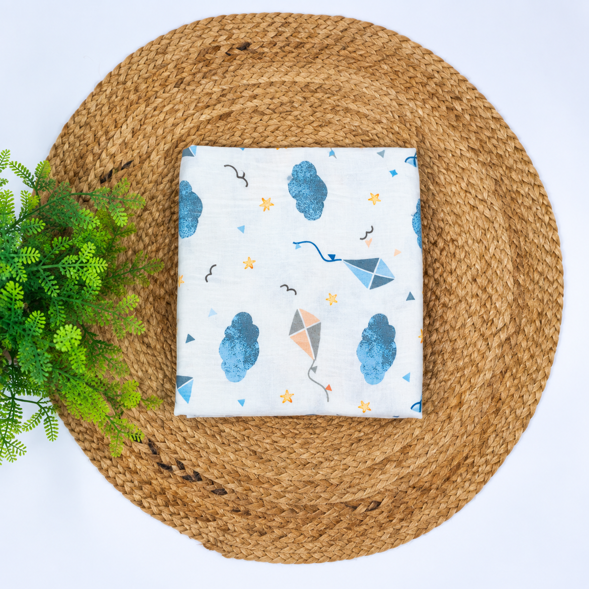 Cloud Kites Bamboo Muslin Bath Towel