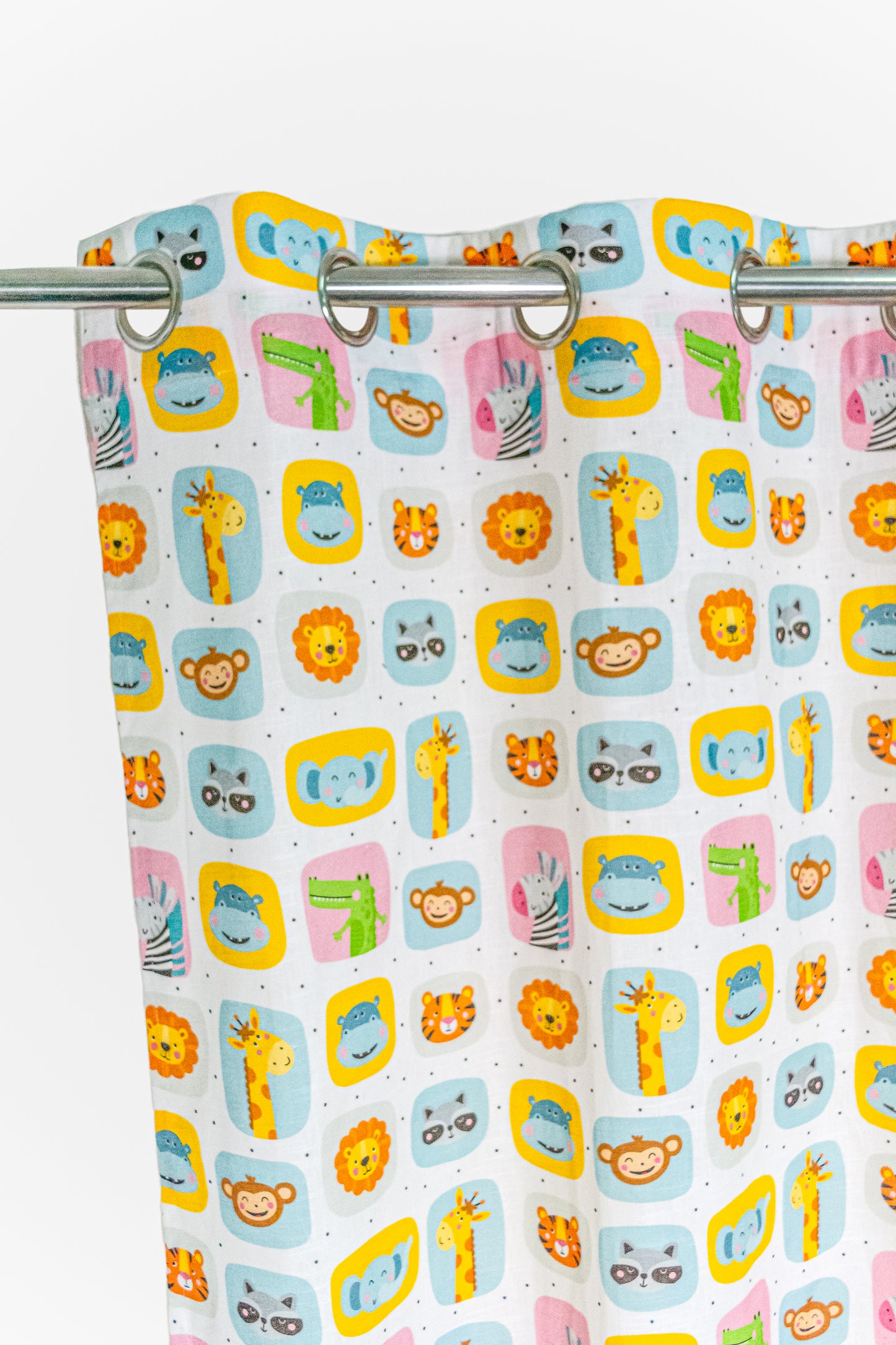 Little Jungle Friends Printed Curtains for kids & Babies Room