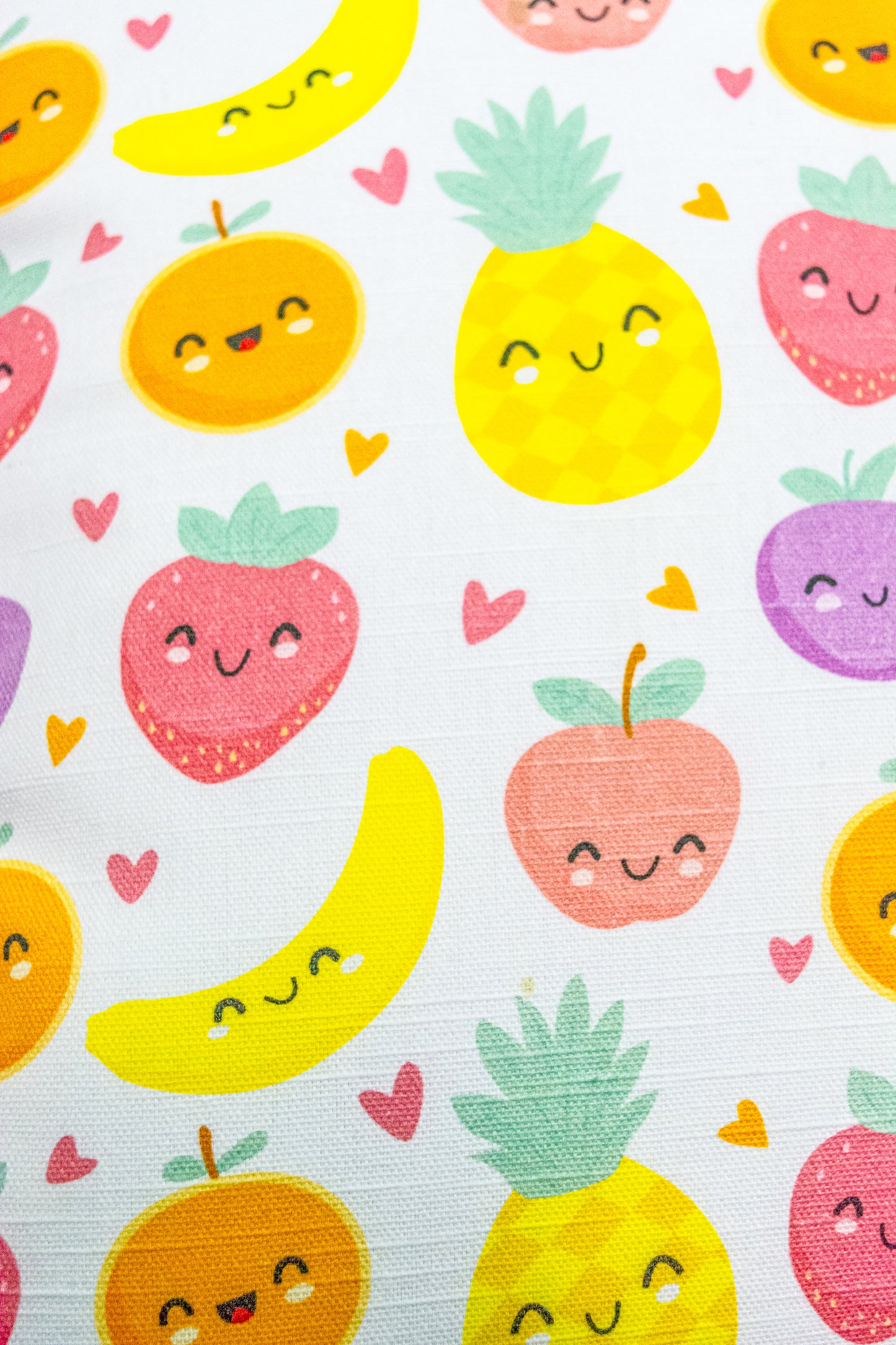 Little Fruit Friends Printed Cushion Cover for kids & Babies Room