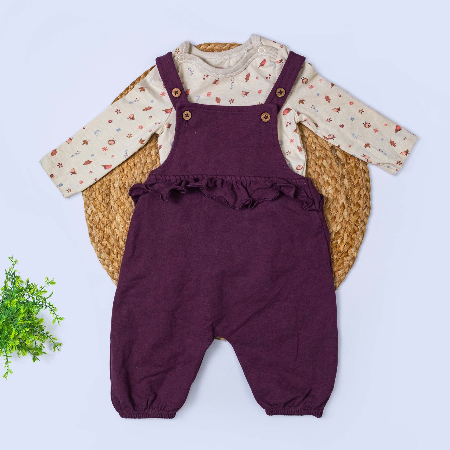 Dungree with T-shirt Set (3-6 months)