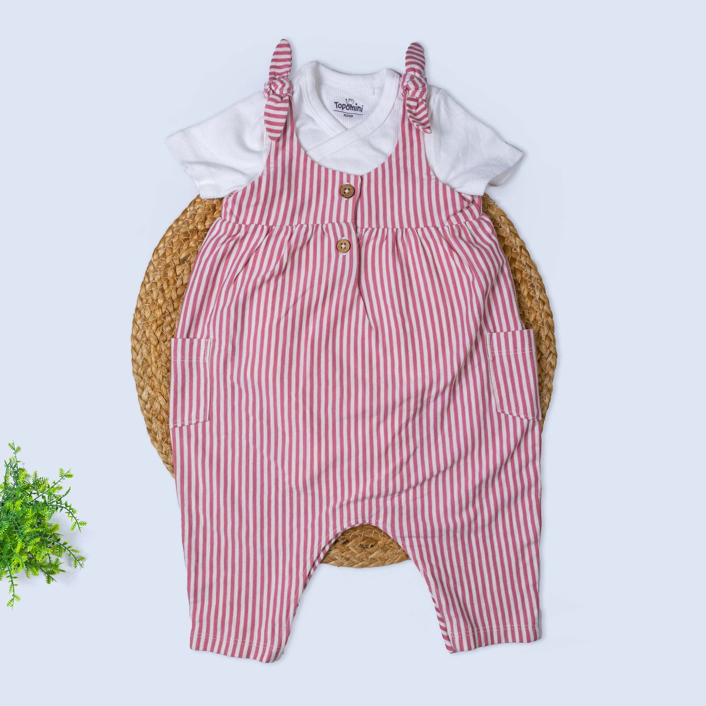 Dungree with T-shirt Set (3-6 months)