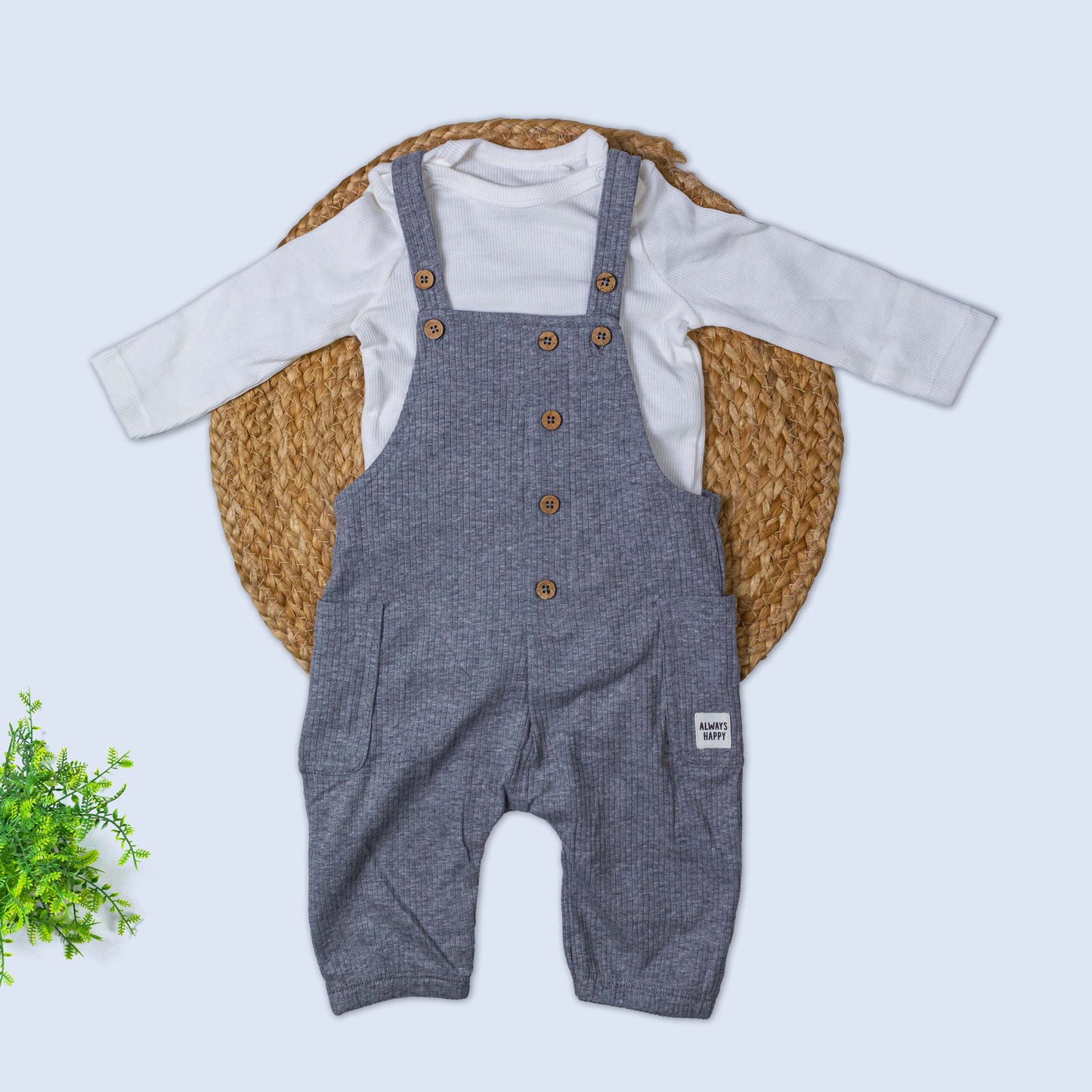 Dungree with T-shirt Set (3-6 months)