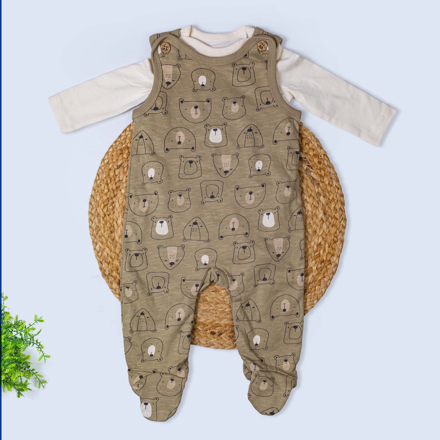 Dungree with T-shirt Set (3-6 months)