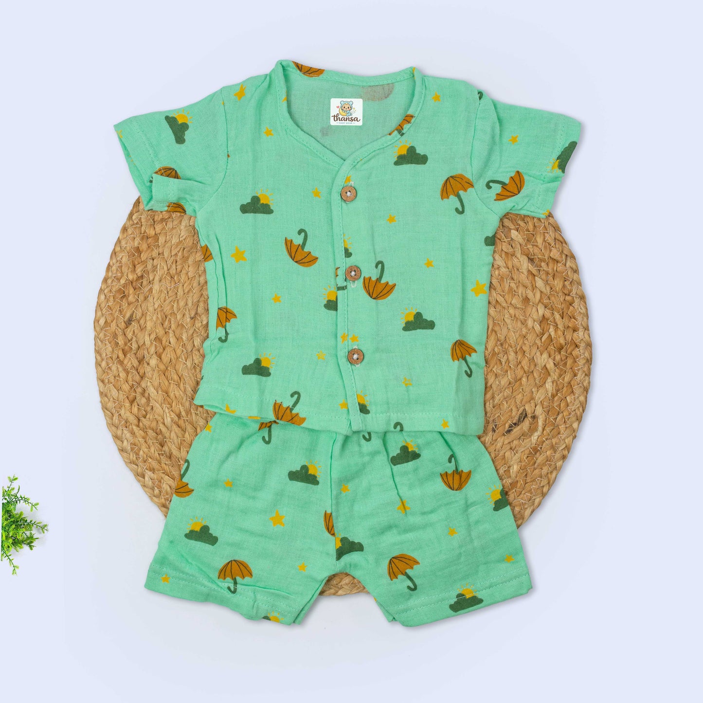 Muslin Co-Ord Set (0-3 months)