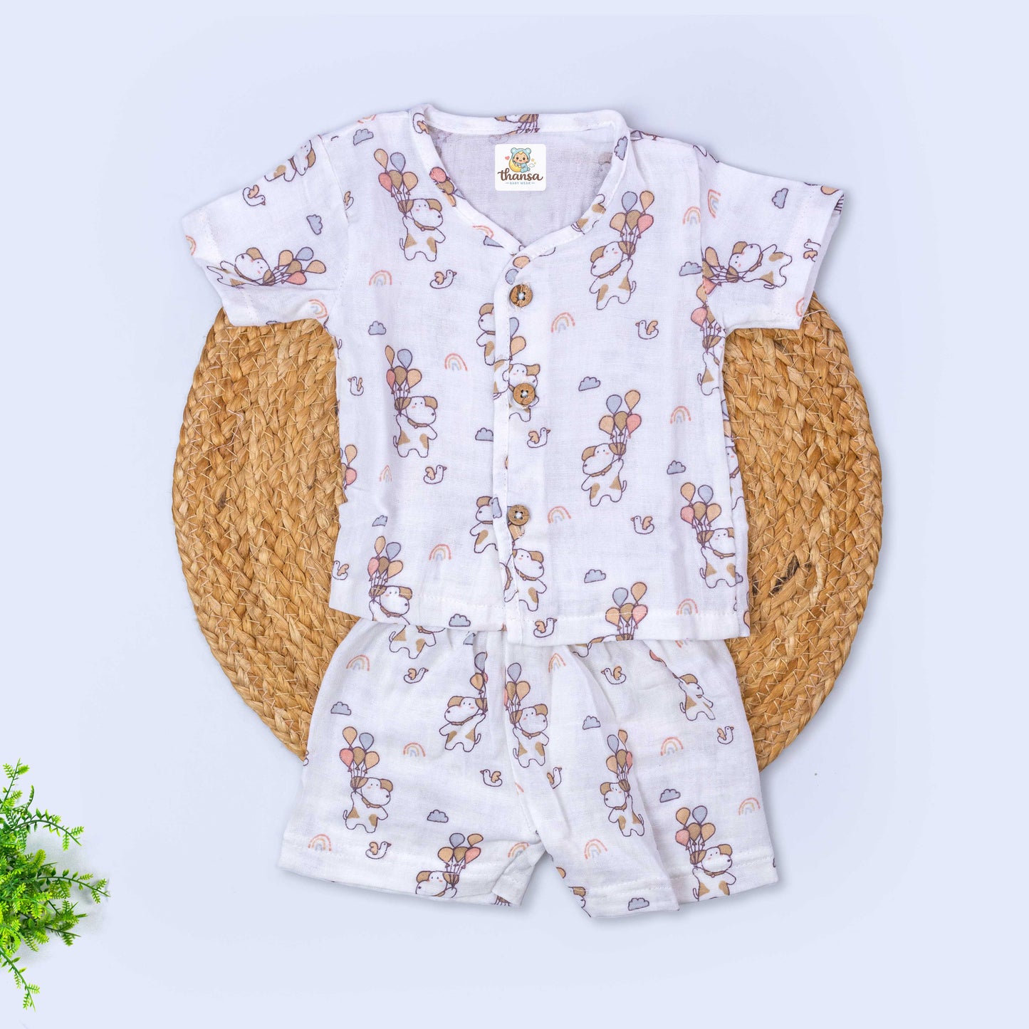 Muslin Co-Ord Set (0-3 months)
