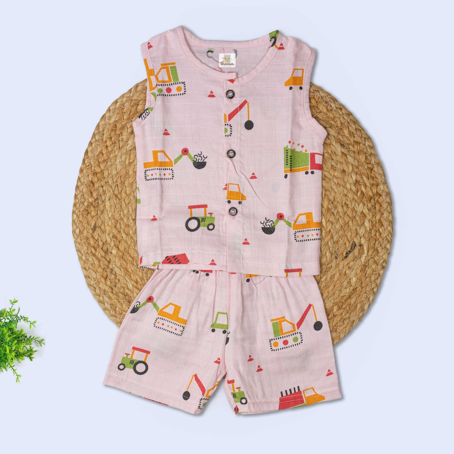 Muslin Co-Ord Set (0-3 months)
