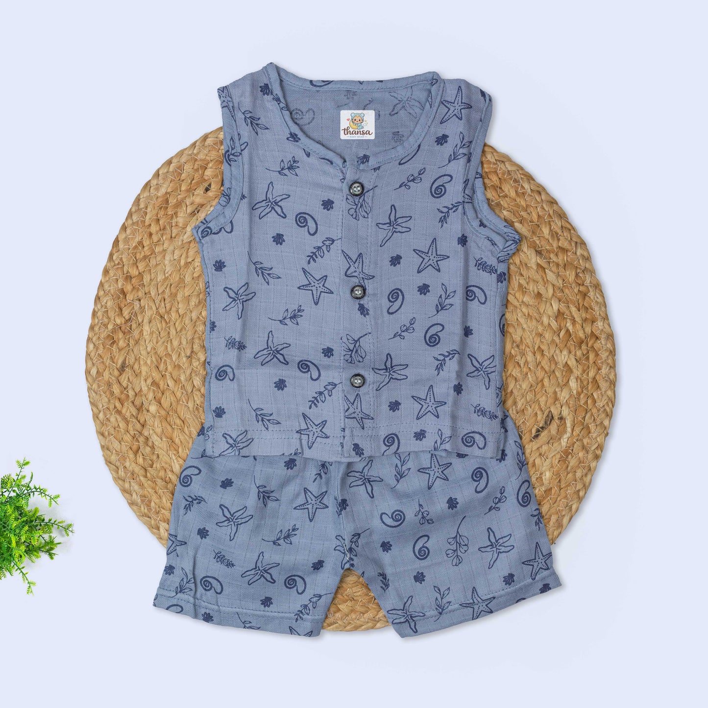 Muslin Co-Ord Set (0-3 months)