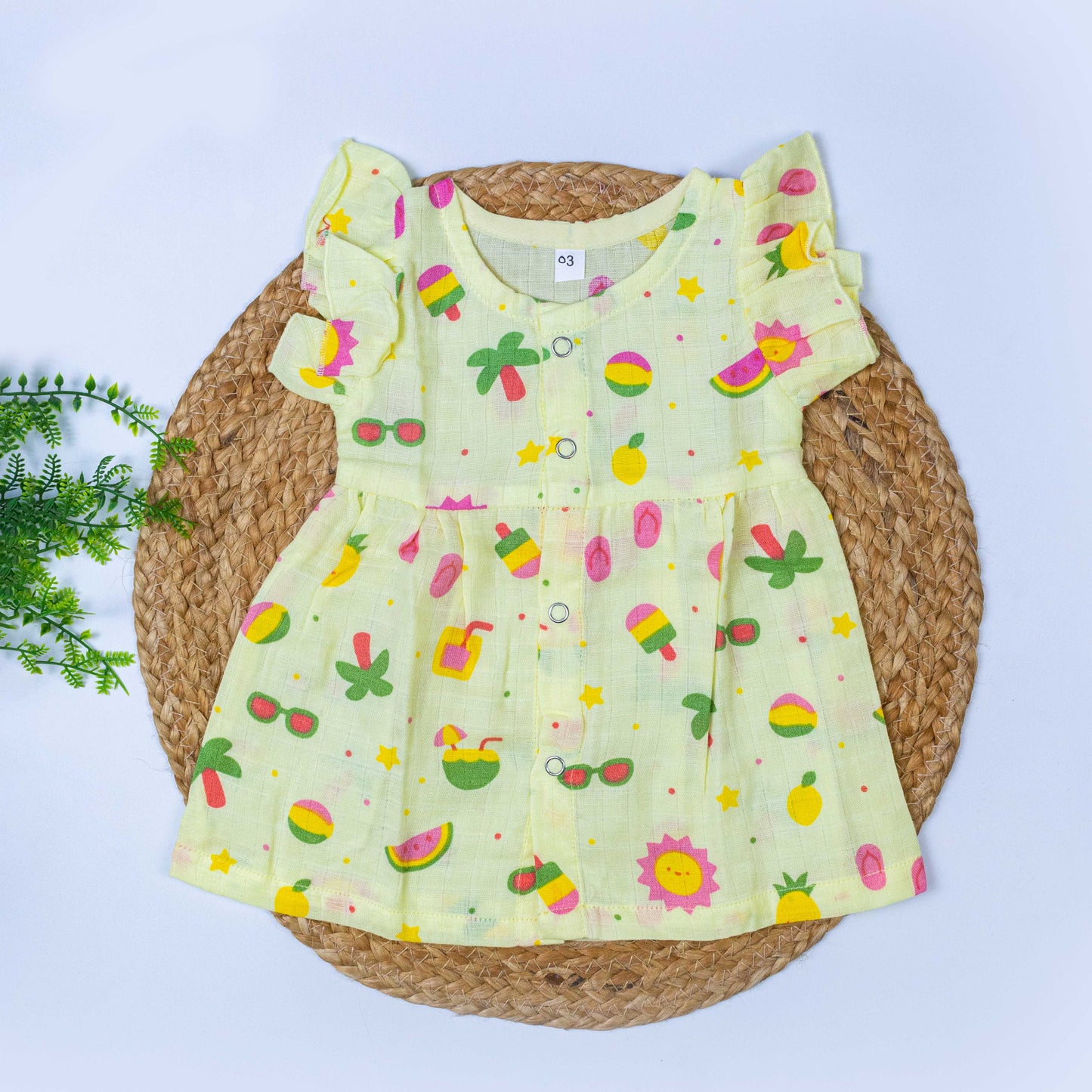 Muslin Frock (0-3 months)