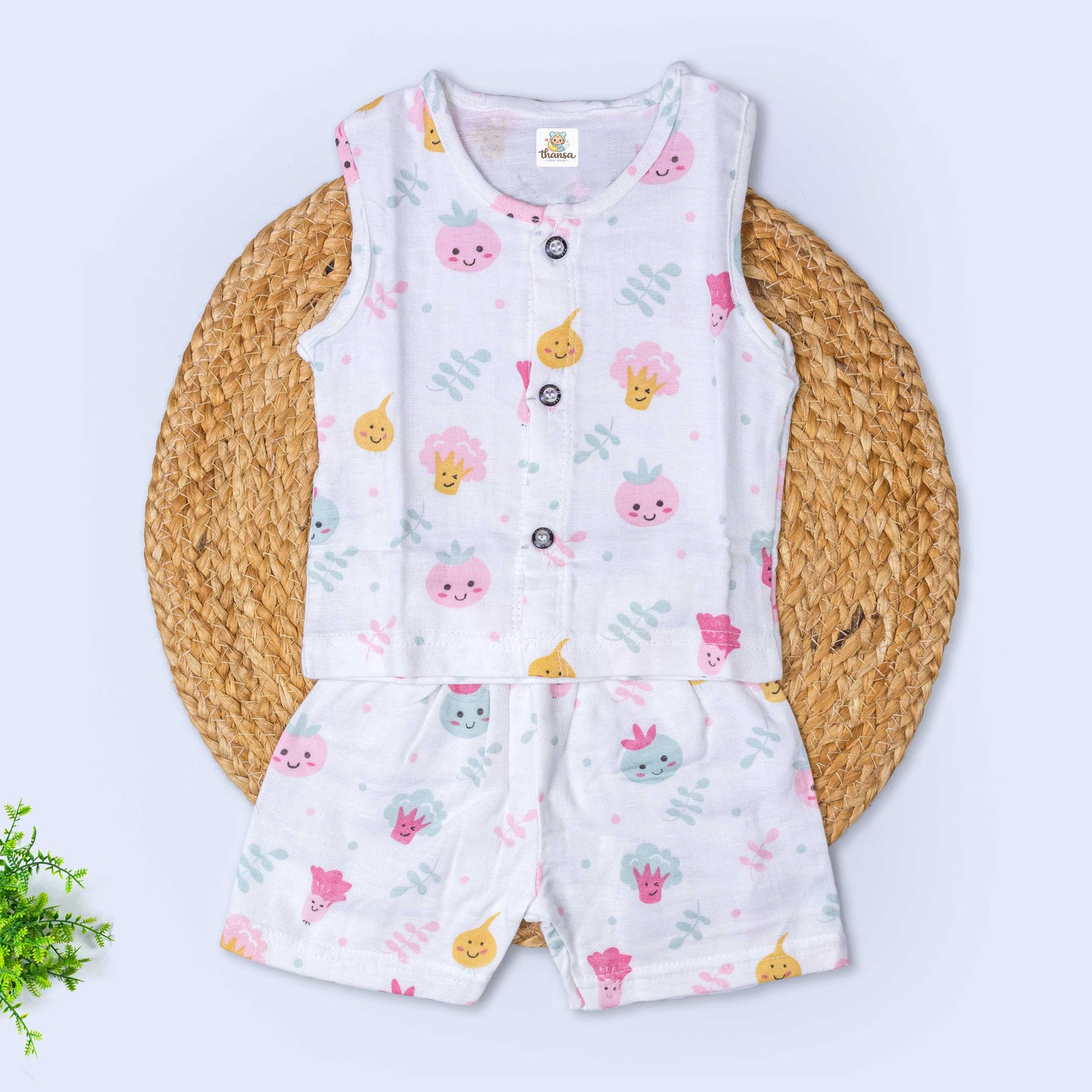 Muslin Co-Ord Set (0-3 months)