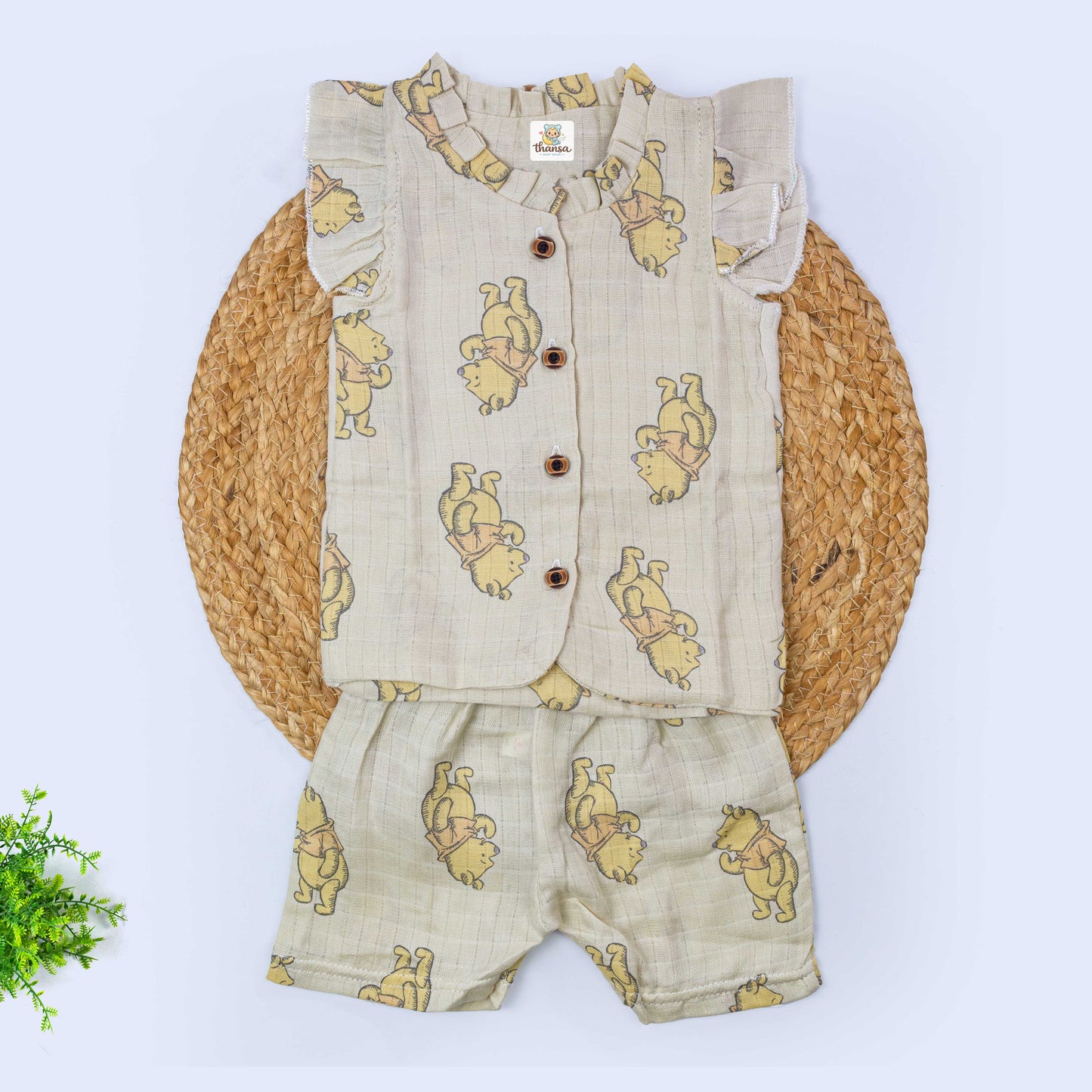 Girls Muslin Co-Ord Set (6-9 months)