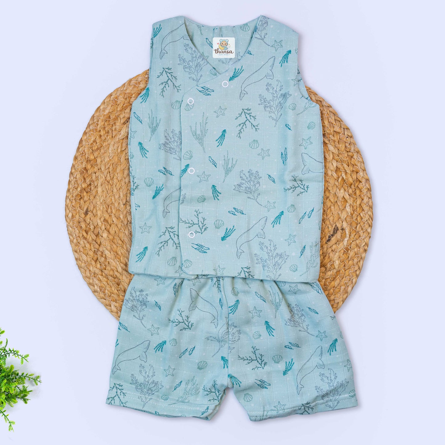 Muslin Co-Ord Set - Double Layer (6-9months)
