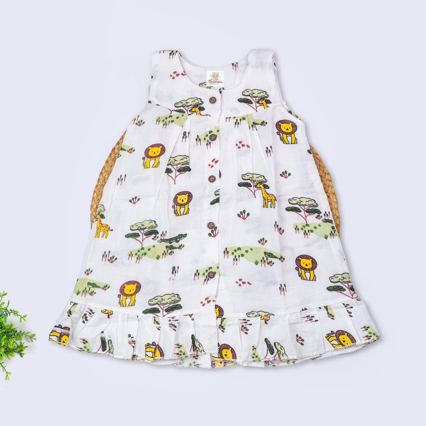 Muslin Sleeveless Frock (18-24 months)