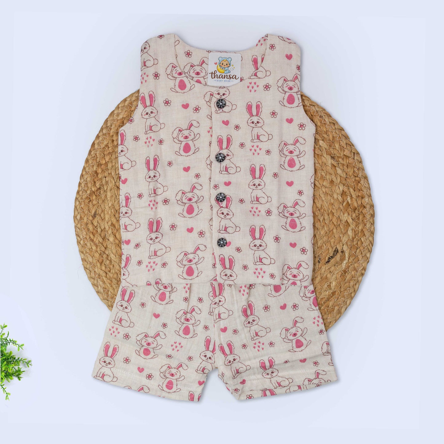 Muslin Co-Ord Set - Double Layer (6-9 months)