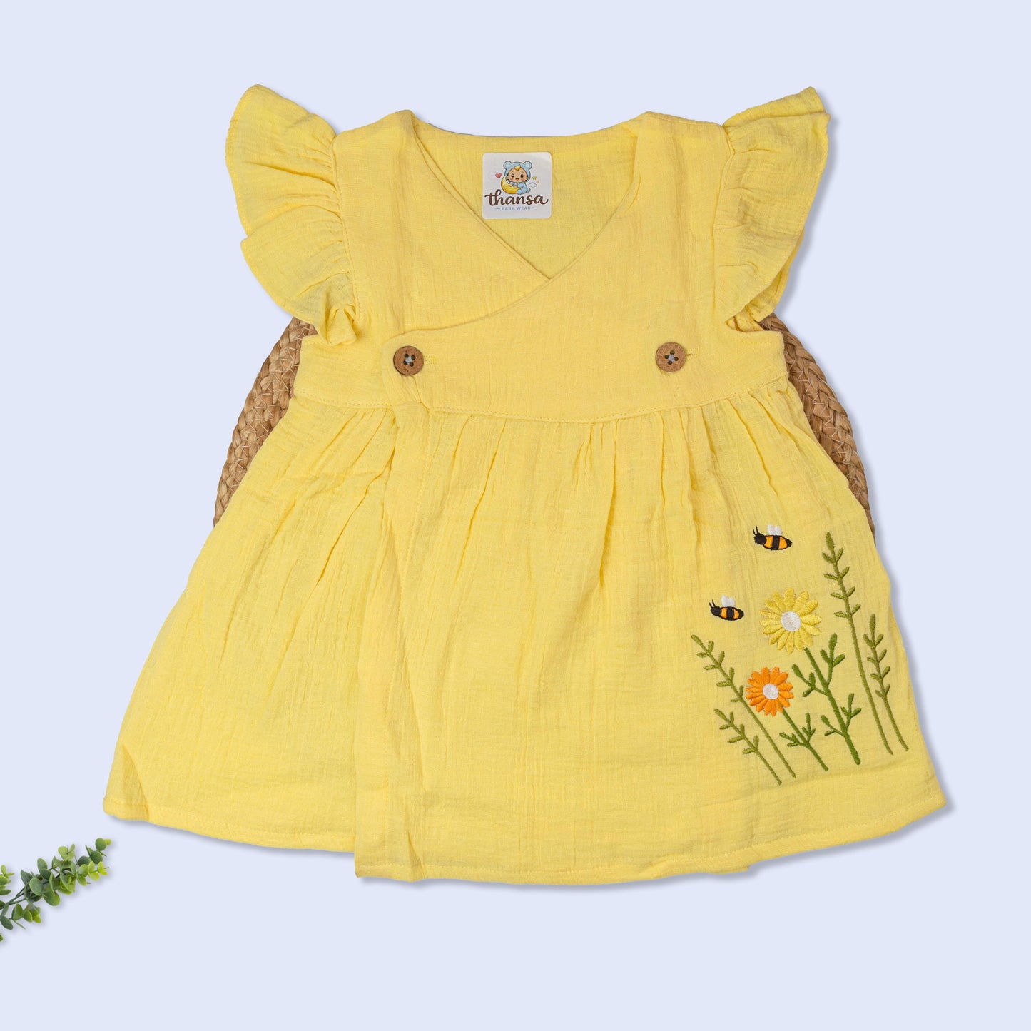 Crinkled Muslin Frock (9-12 months)