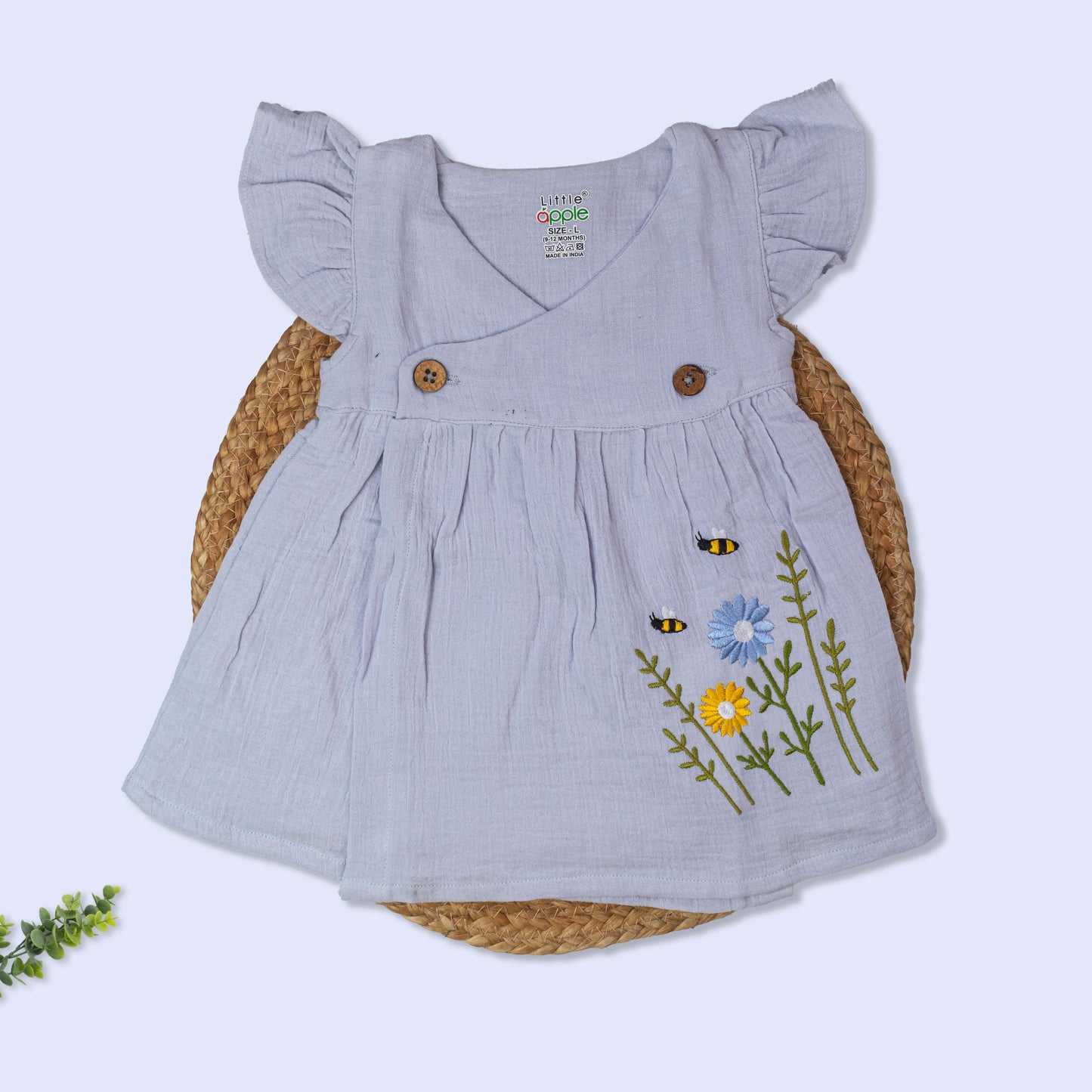 Crinkled Muslin Frock (9-12 months)