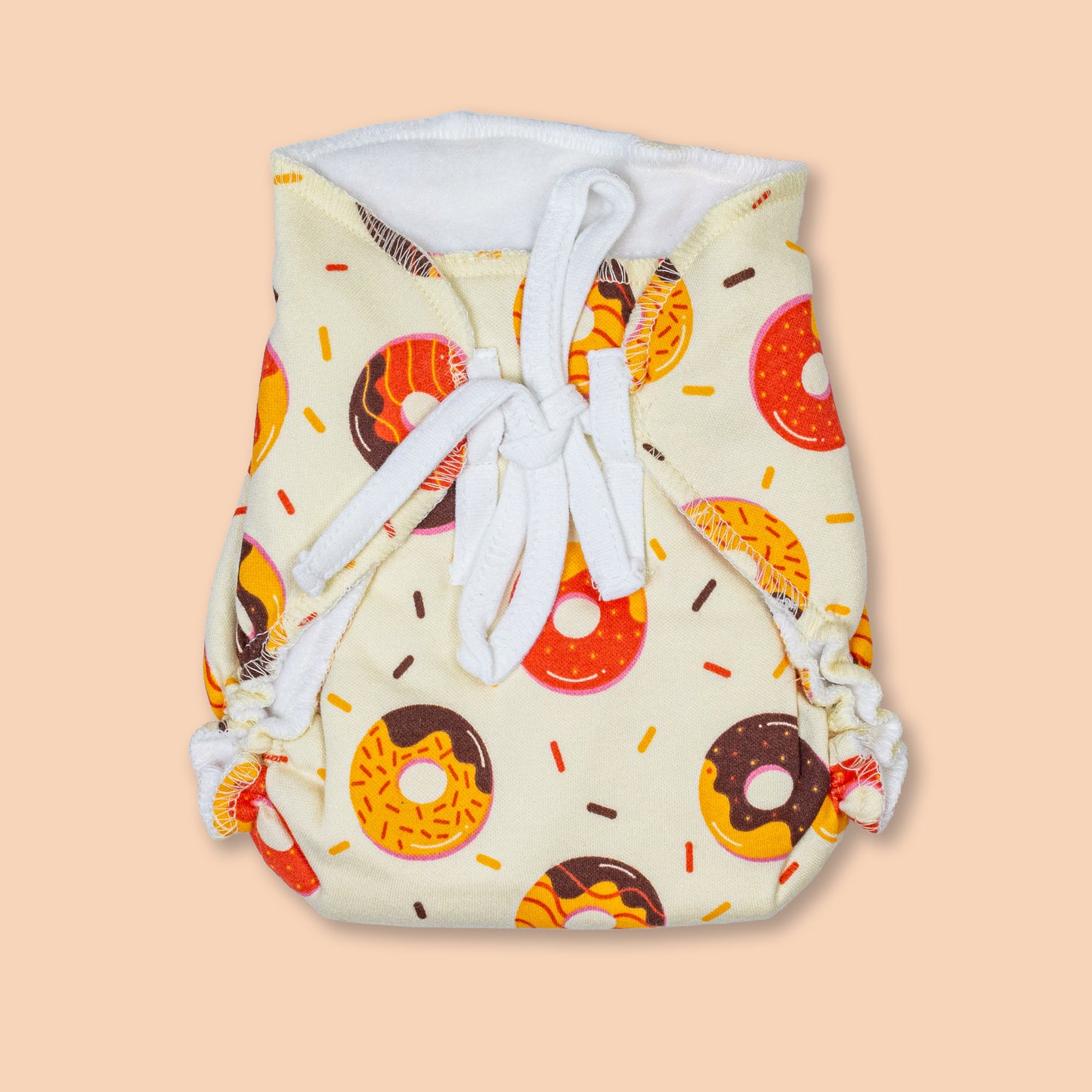 Donut Print Reusable Cloth Diaper (New Born - 6 months)