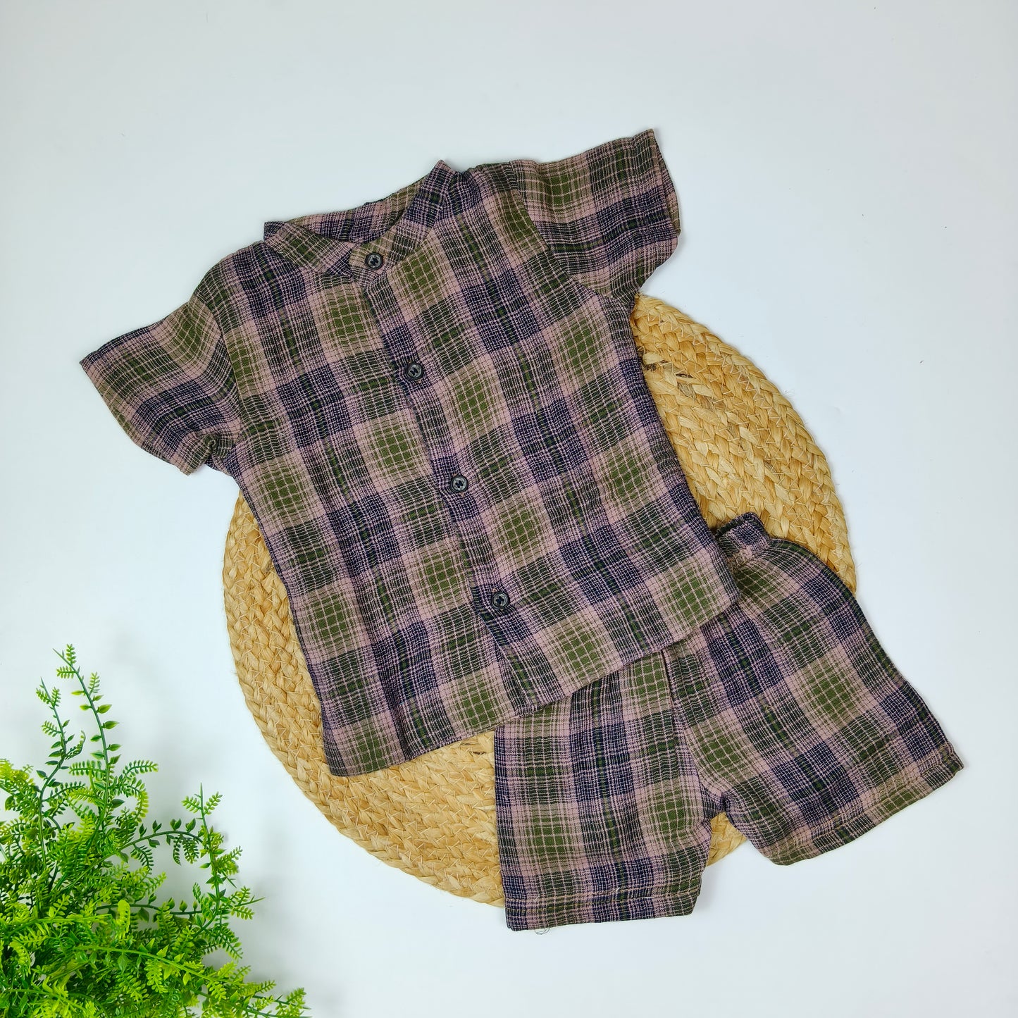 Double Layer Muslin Co-Ord Set (3-6 months)