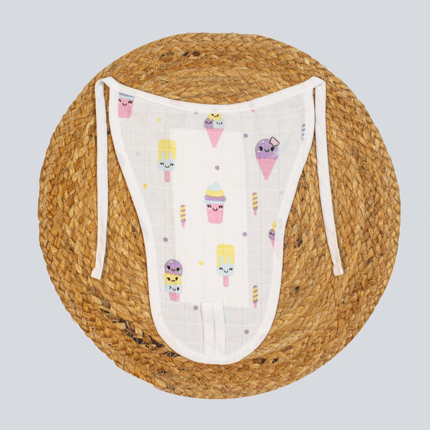 Ice Cream Organic Cotton Muslin Nappy (0-3 months)