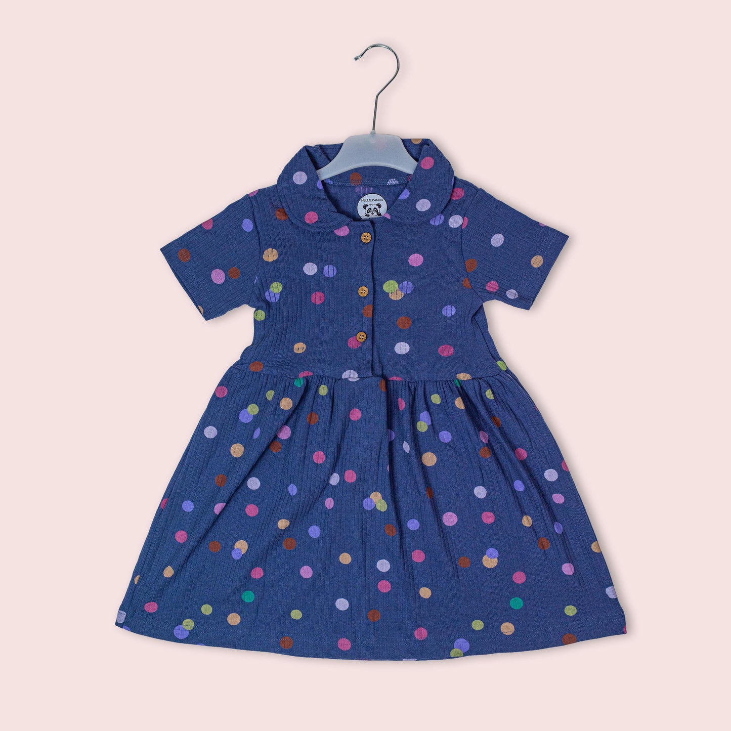 Midnight Dot Printed Frock (1-2 years)