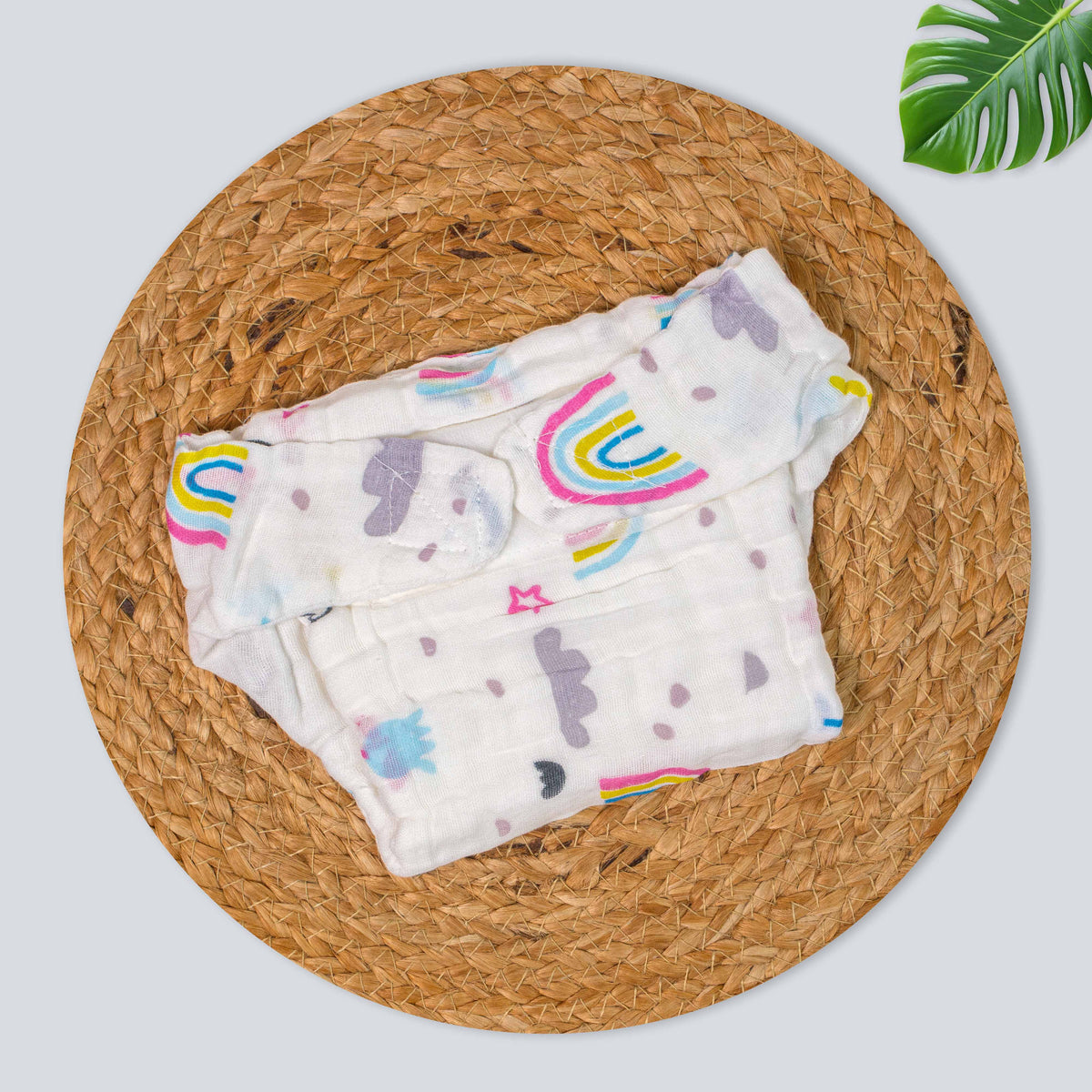 Muslin Baby Nappy with Velcro – Soft & Breathable