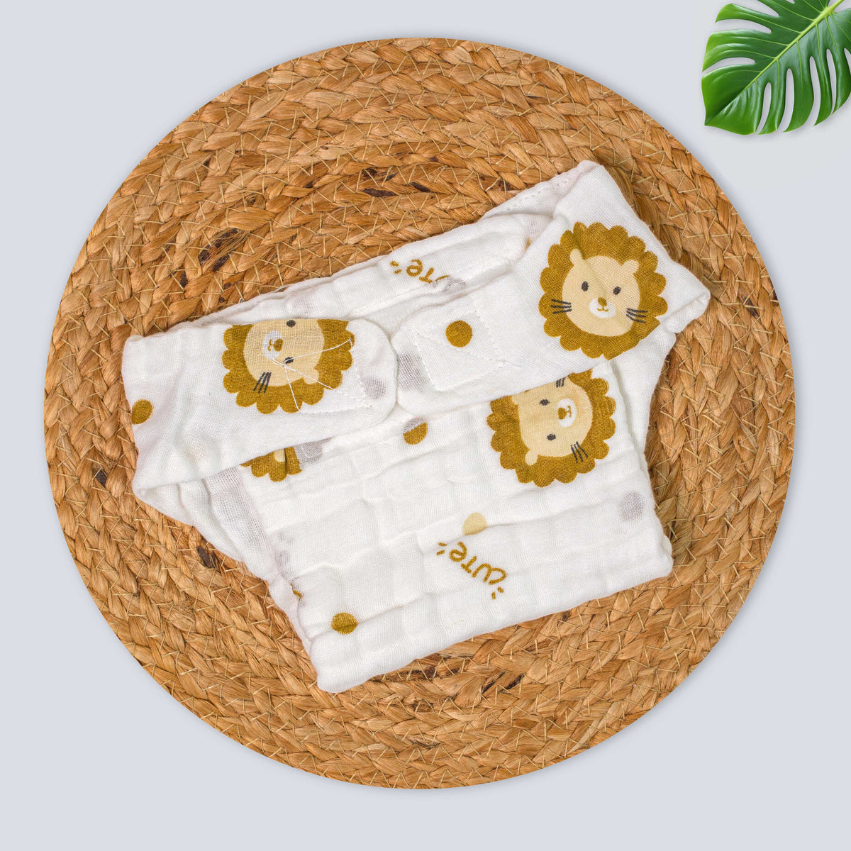 Muslin Baby Nappy with Velcro – Soft & Breathable