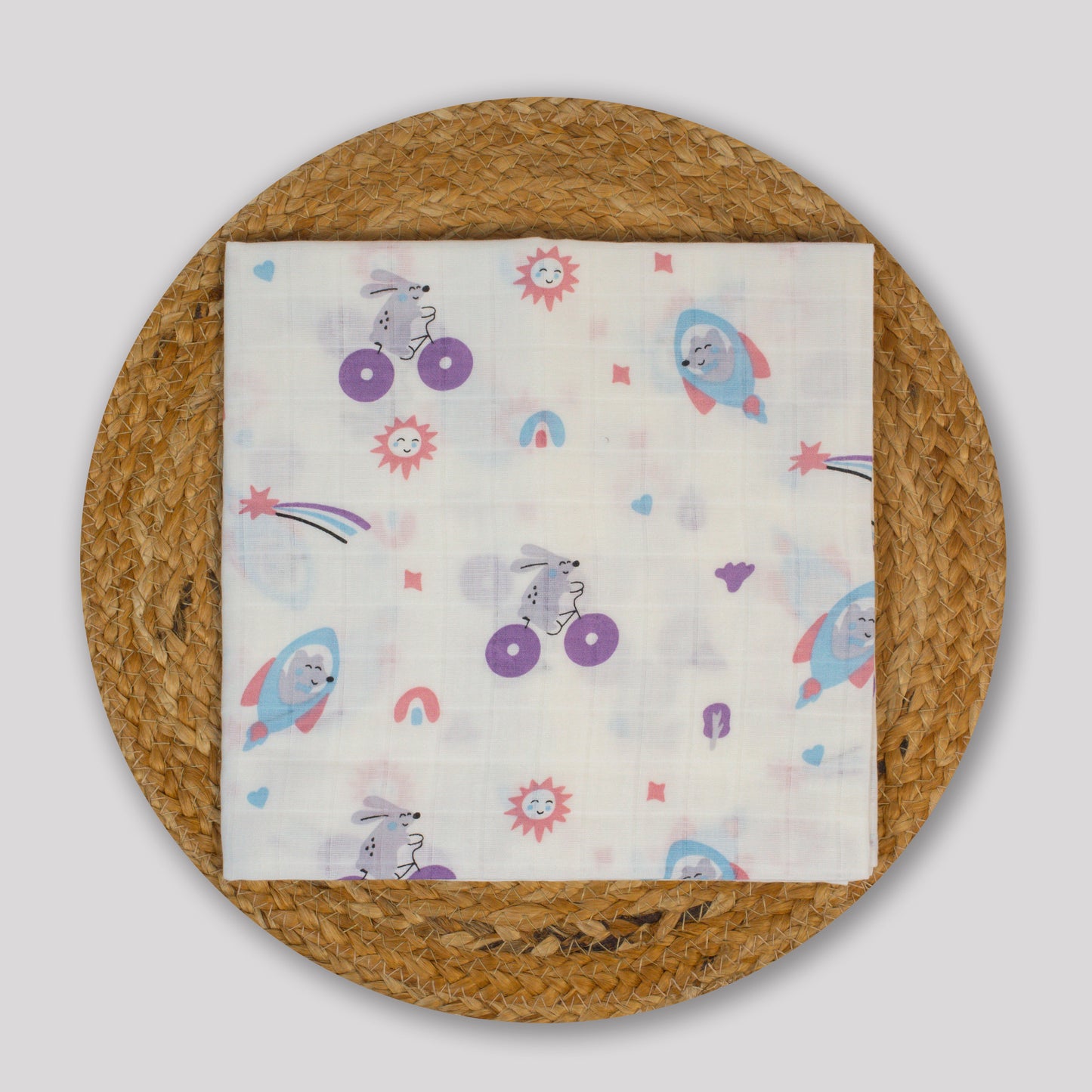 Rocket Organic Cotton Muslin Bath Towel (70x70 cm)