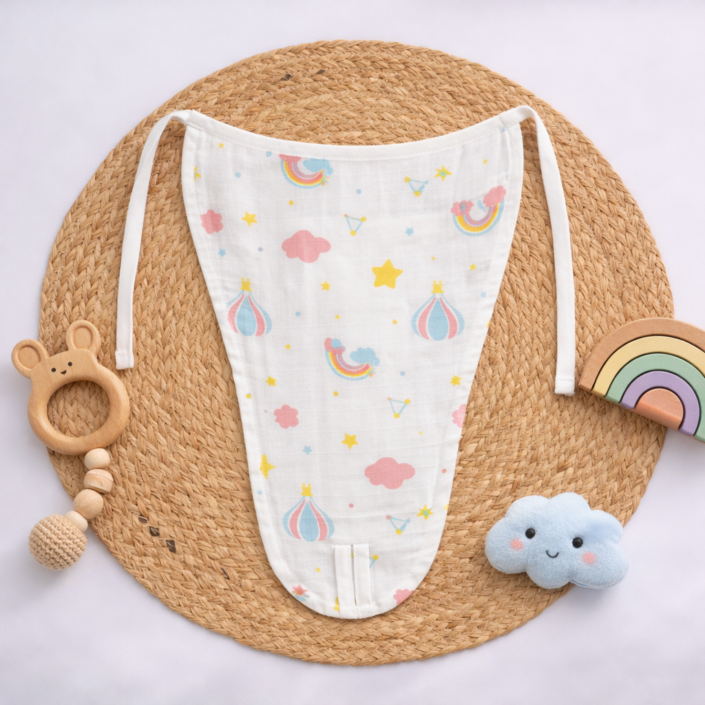 Organic Cotton Muslin Nappy (3-6 months)