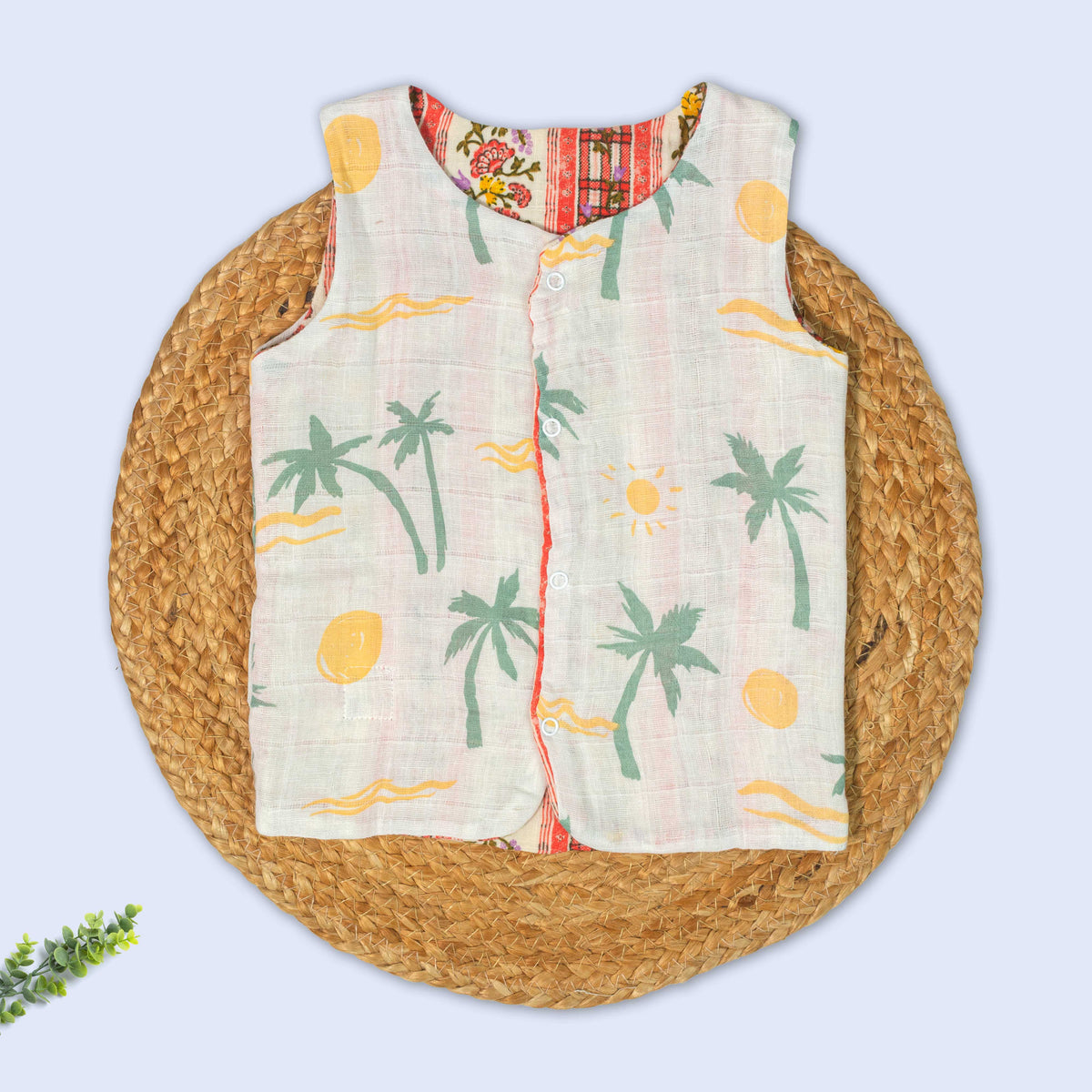 Reversible 2 in 1 Muslin Jabla - Double Layer