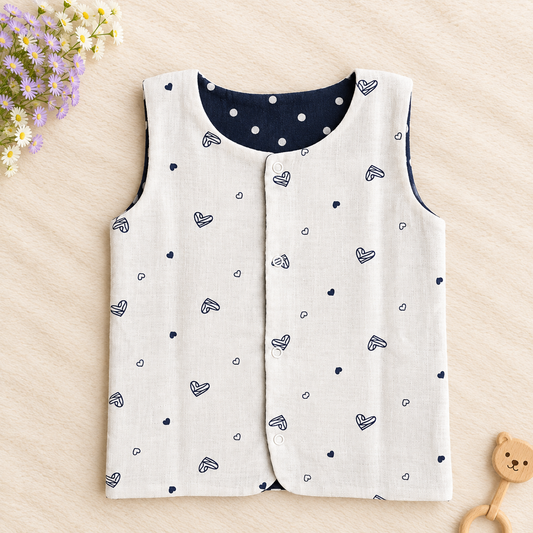Reversible 2 in 1 Muslin Jabla - Double Layer