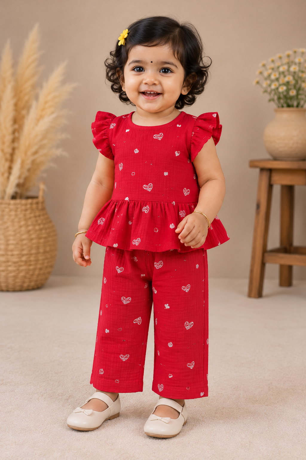 Girls Muslin Co-Ord Set