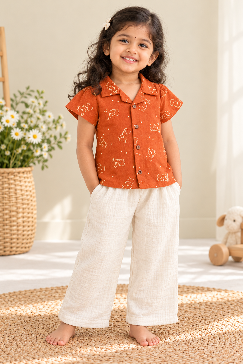 Girls Muslin Co-Ord Set