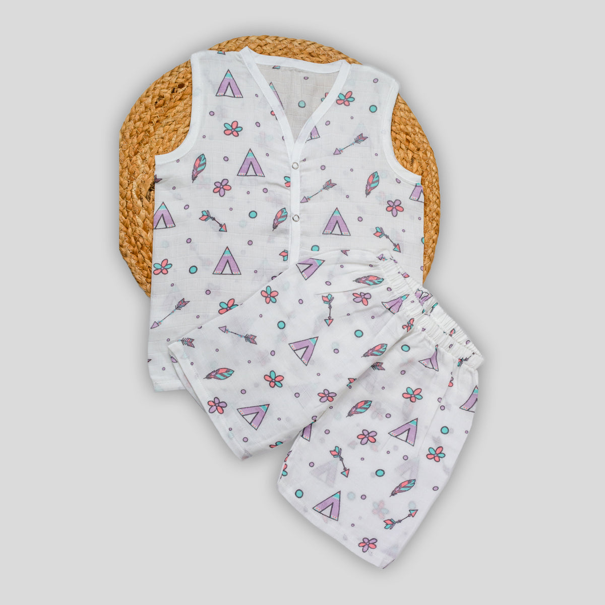 Tent Muslin Co-Ord Set (0-3 months)