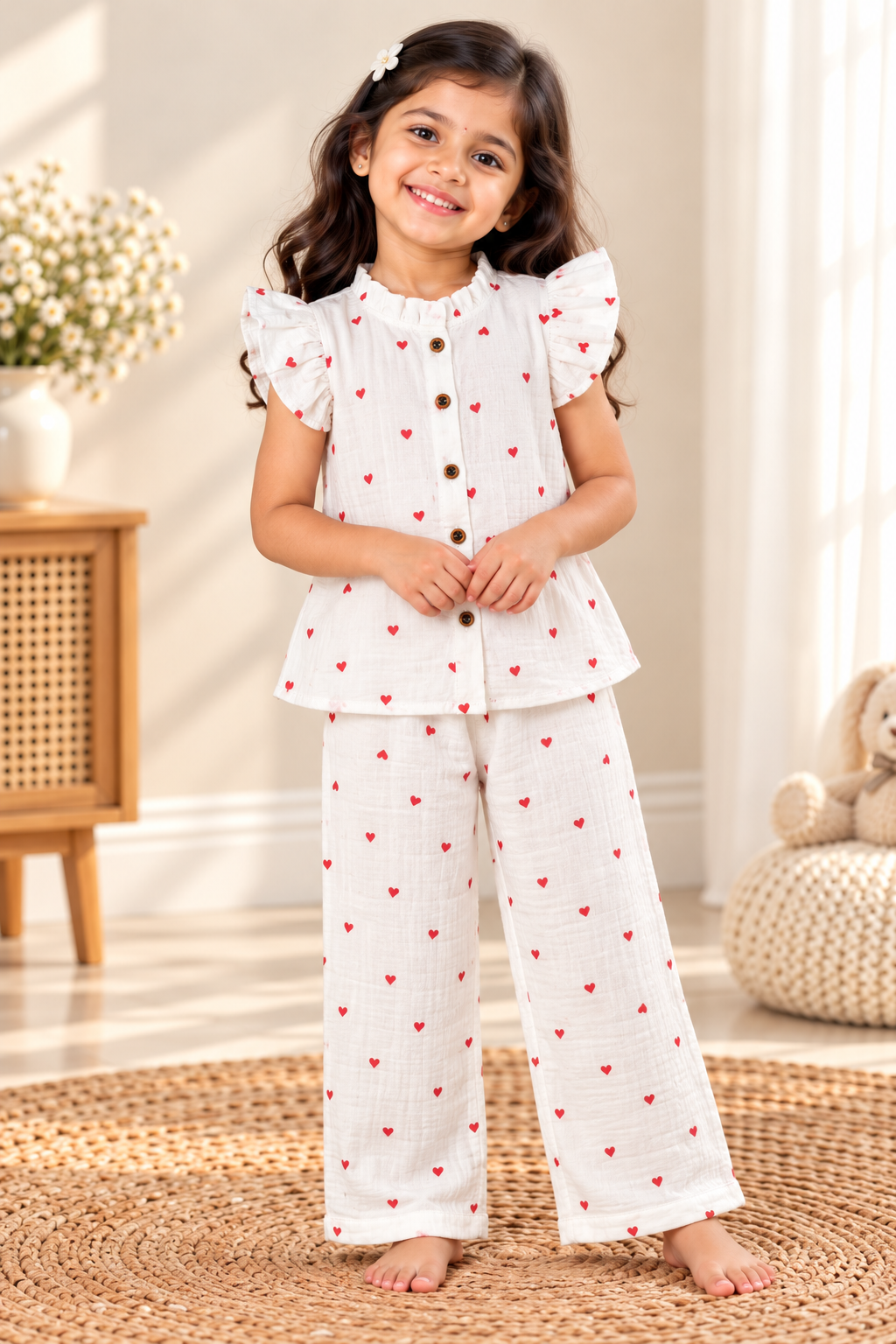 Girls Muslin Co-Ord Set