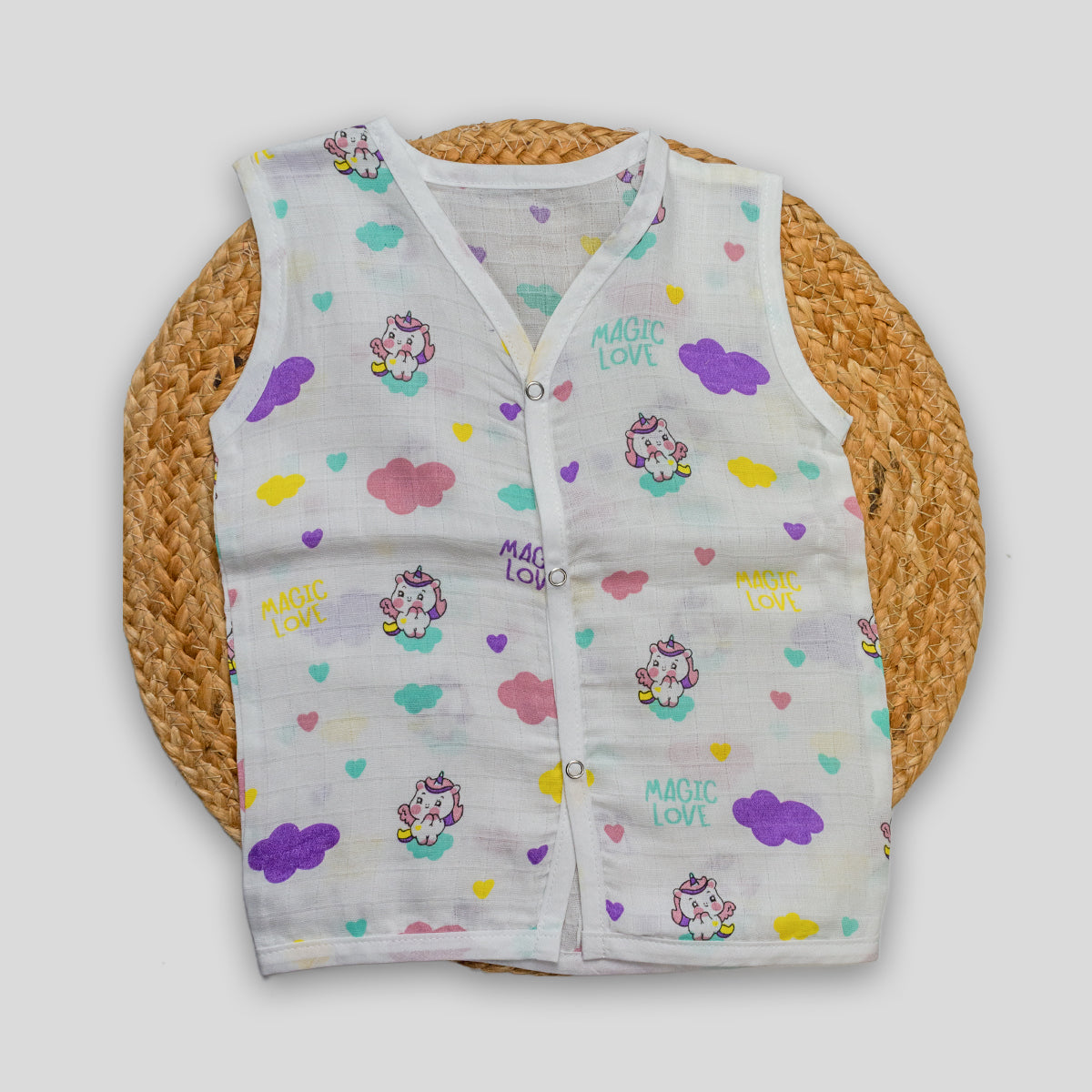Organic Cotton Muslin Jabla (9-12 months)