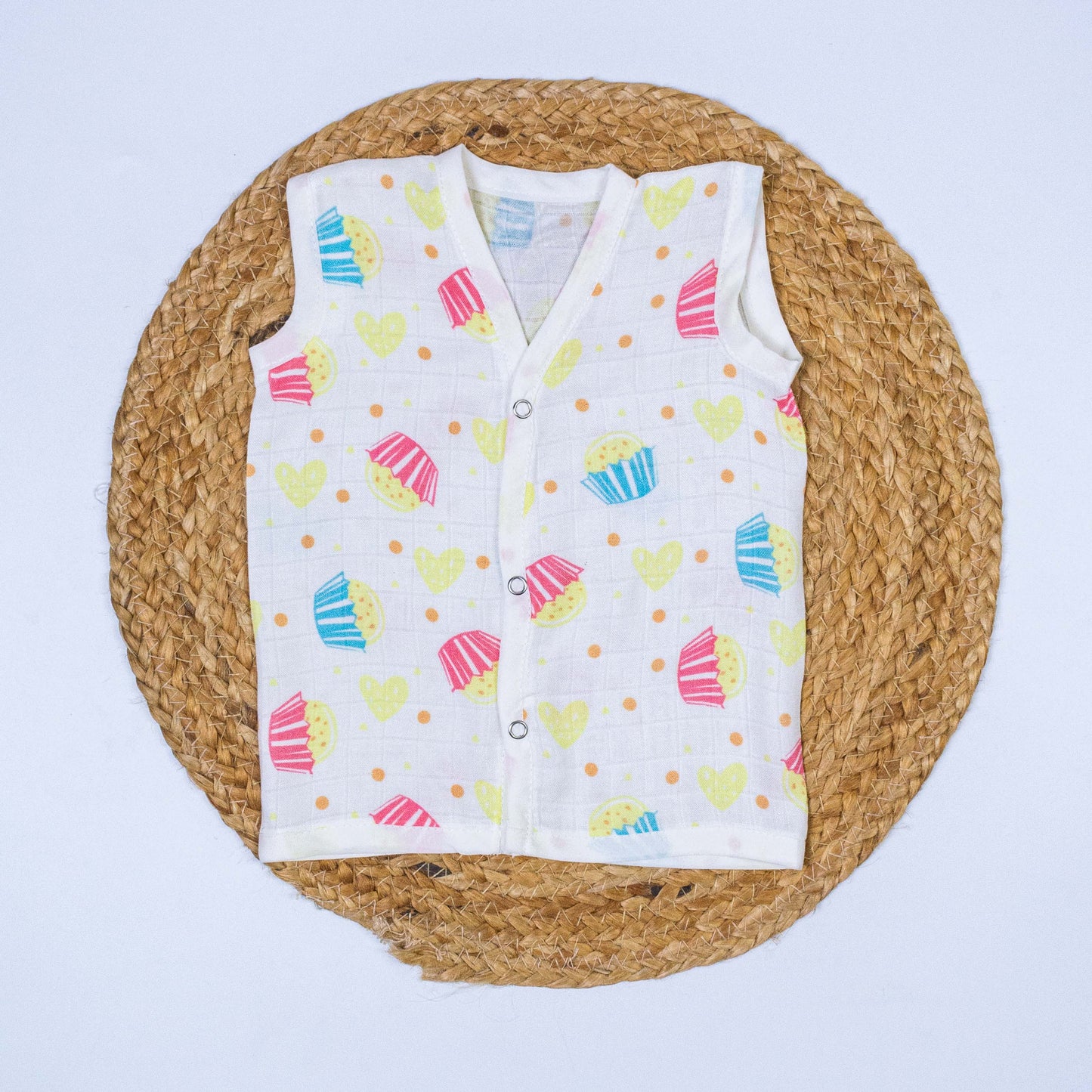 Cupcakes Bamboo Muslin Jabla (6-9 months)