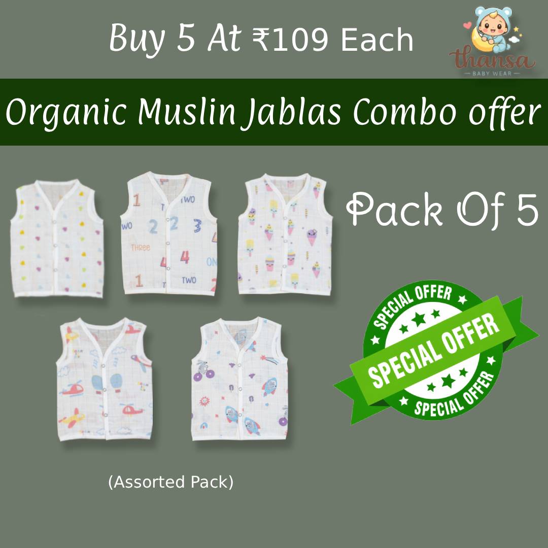 Cotton Muslin Jablas Combo Pack of 5