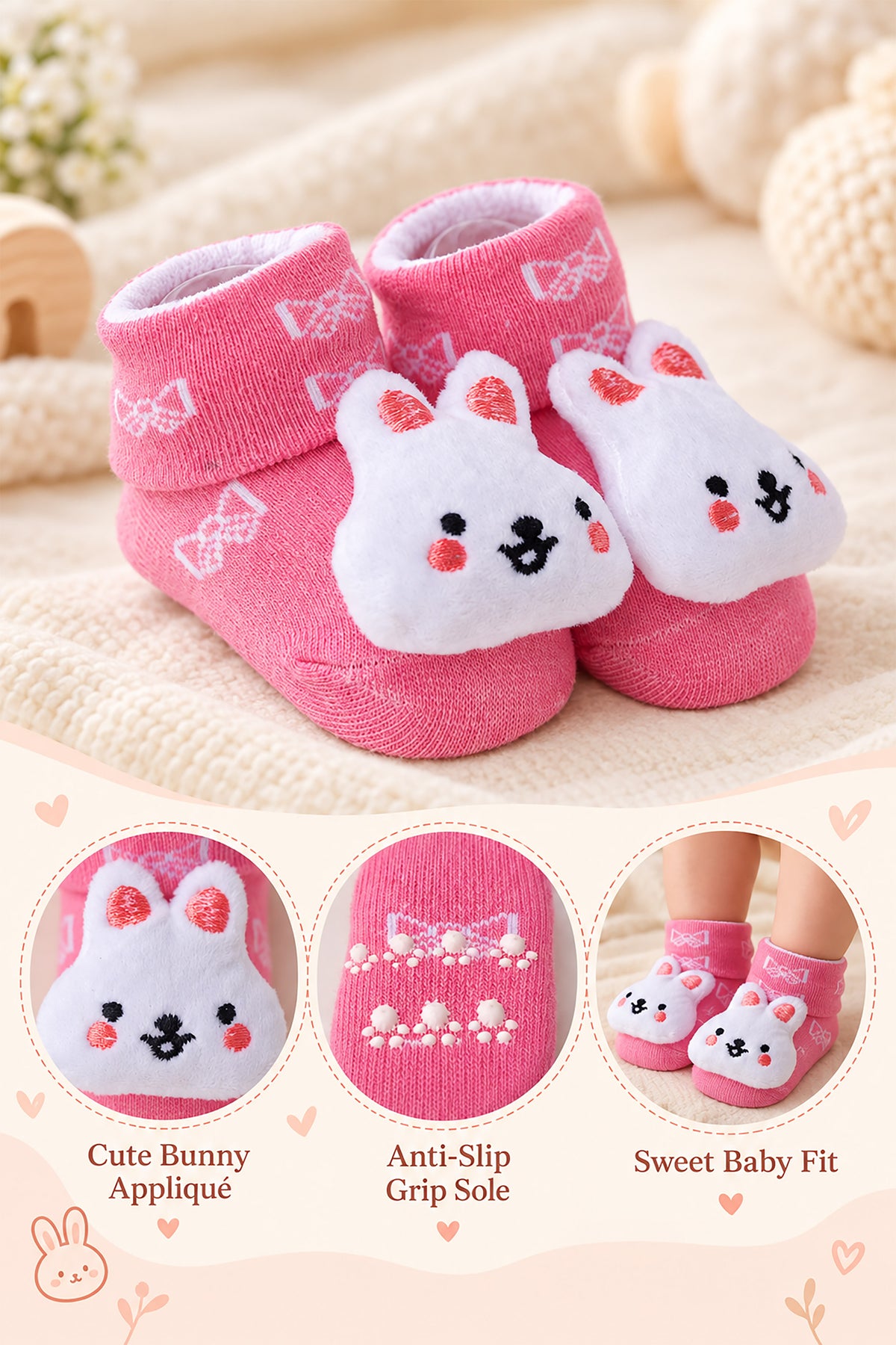 Baby Soft Knitted Socks Booties