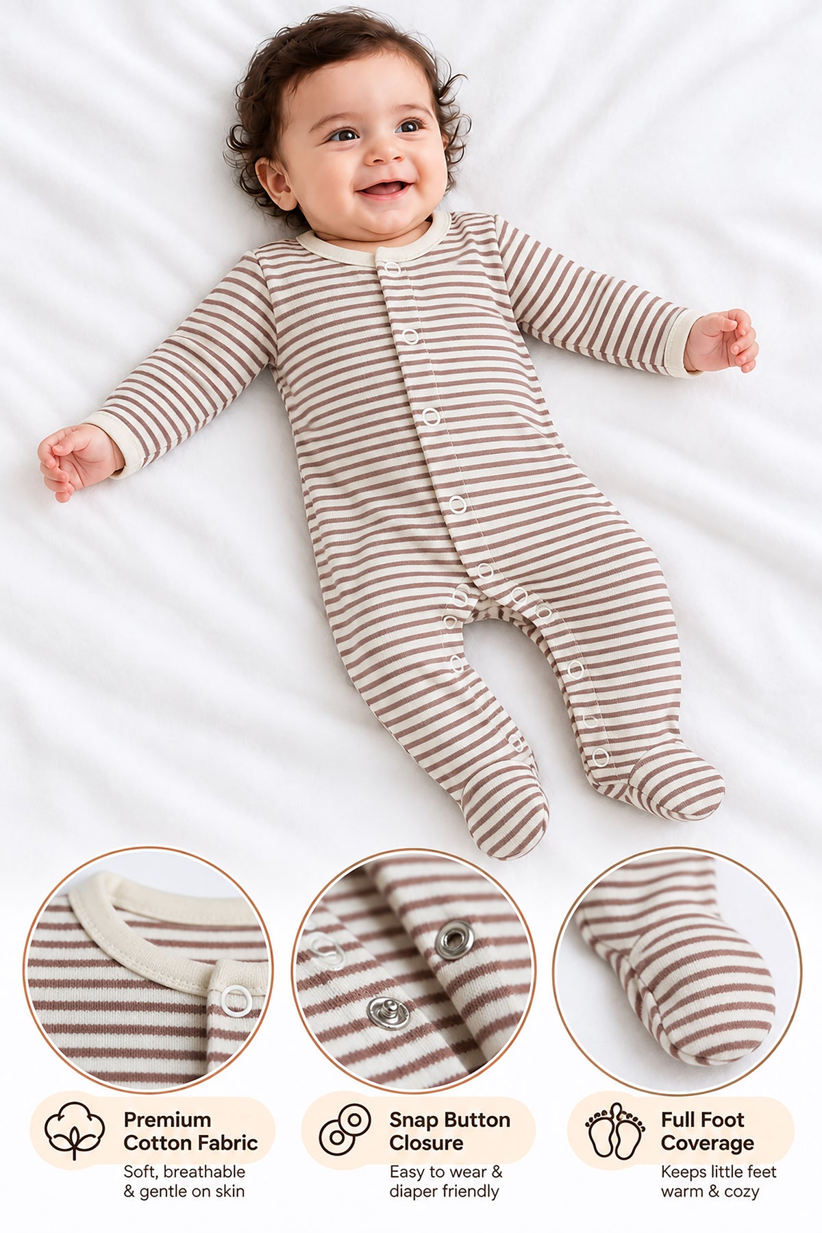 Footed Baby Sleepsuit