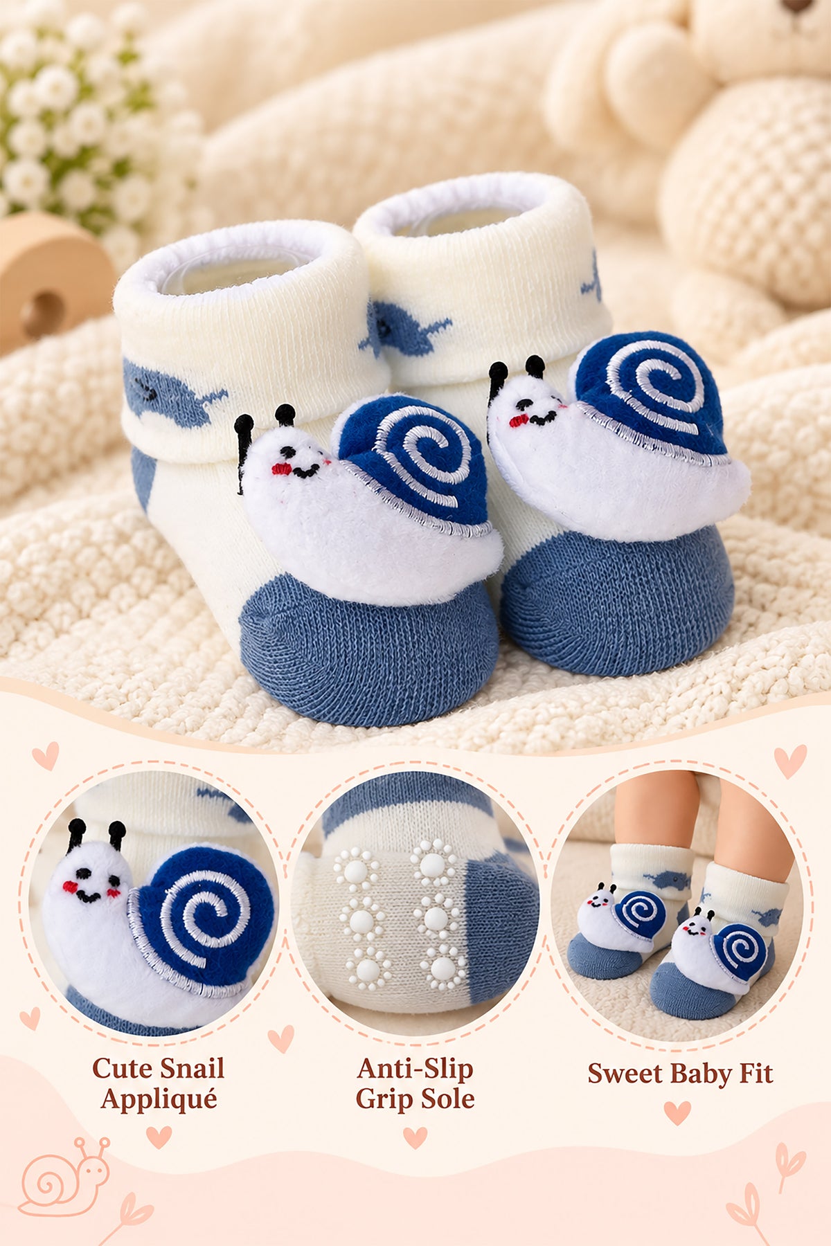Baby Soft Knitted Socks Booties