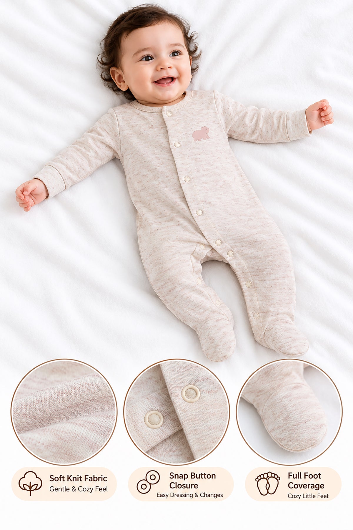 Footed Baby Sleepsuit