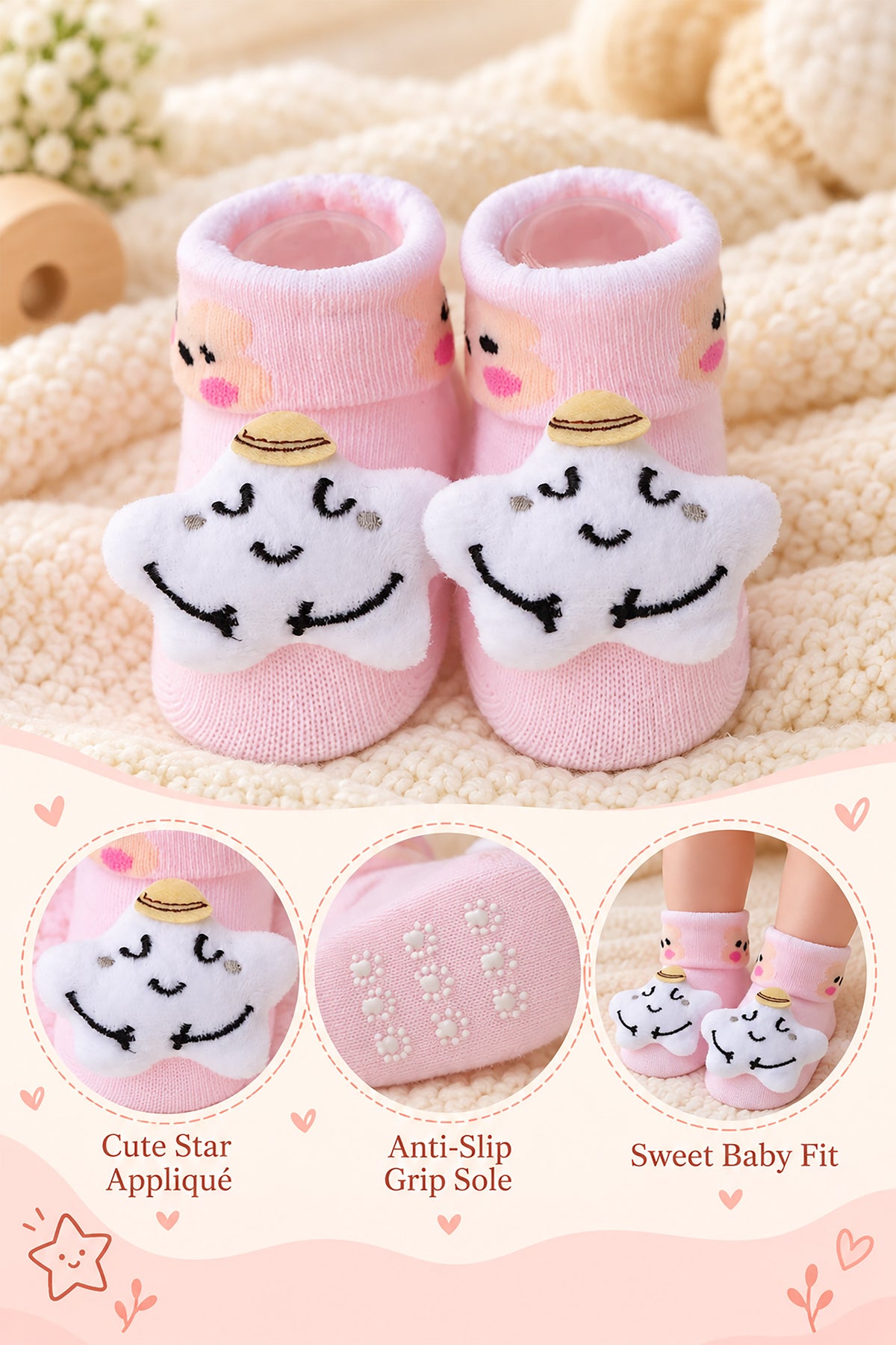 Baby Soft Knitted Socks Booties