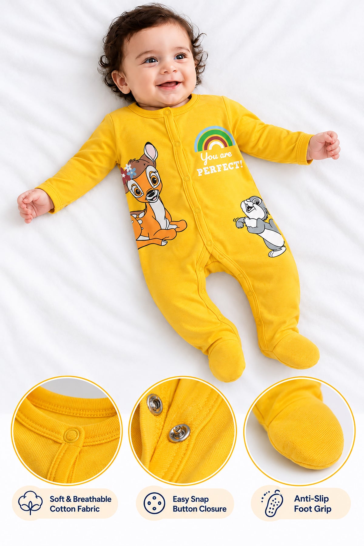 Footed Baby Sleepsuit