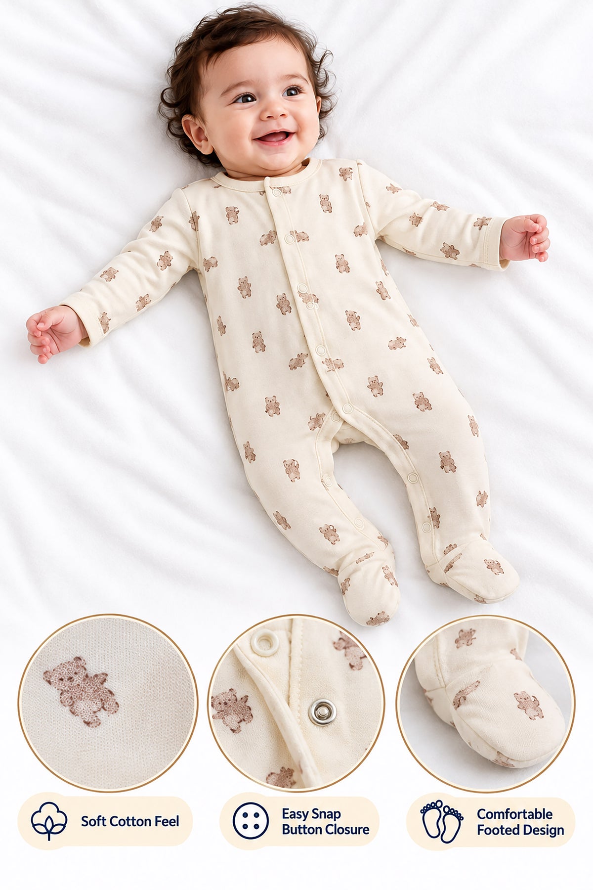 Footed Baby Sleepsuit