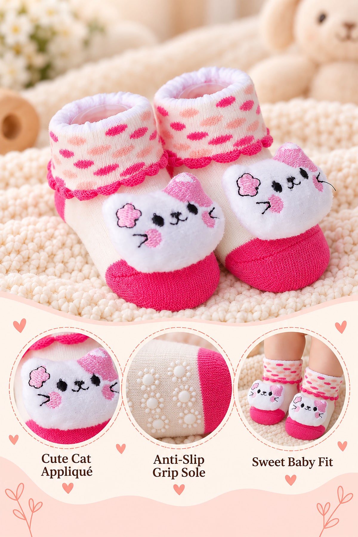 Baby Soft Knitted Socks Booties