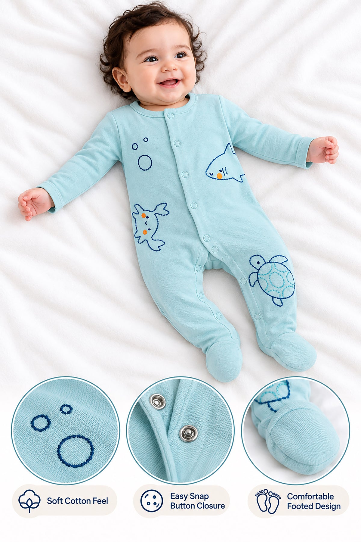 Footed Baby Sleepsuit