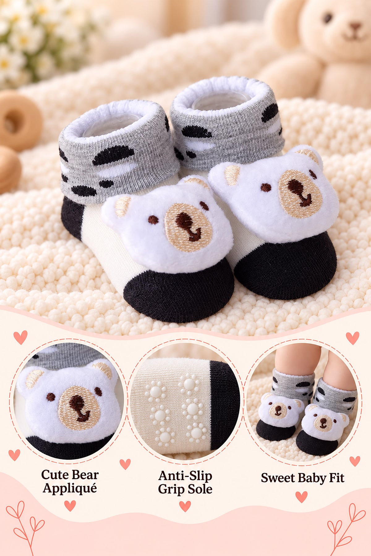 Baby Soft Knitted Socks Booties