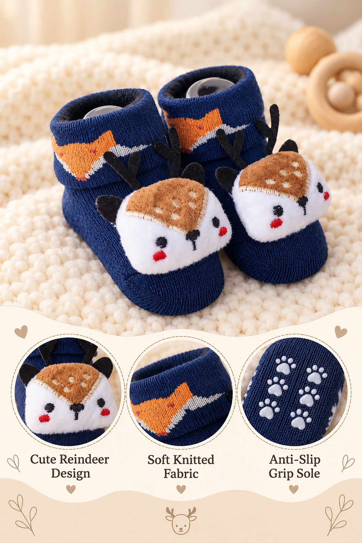 Baby Soft Knitted Socks Booties