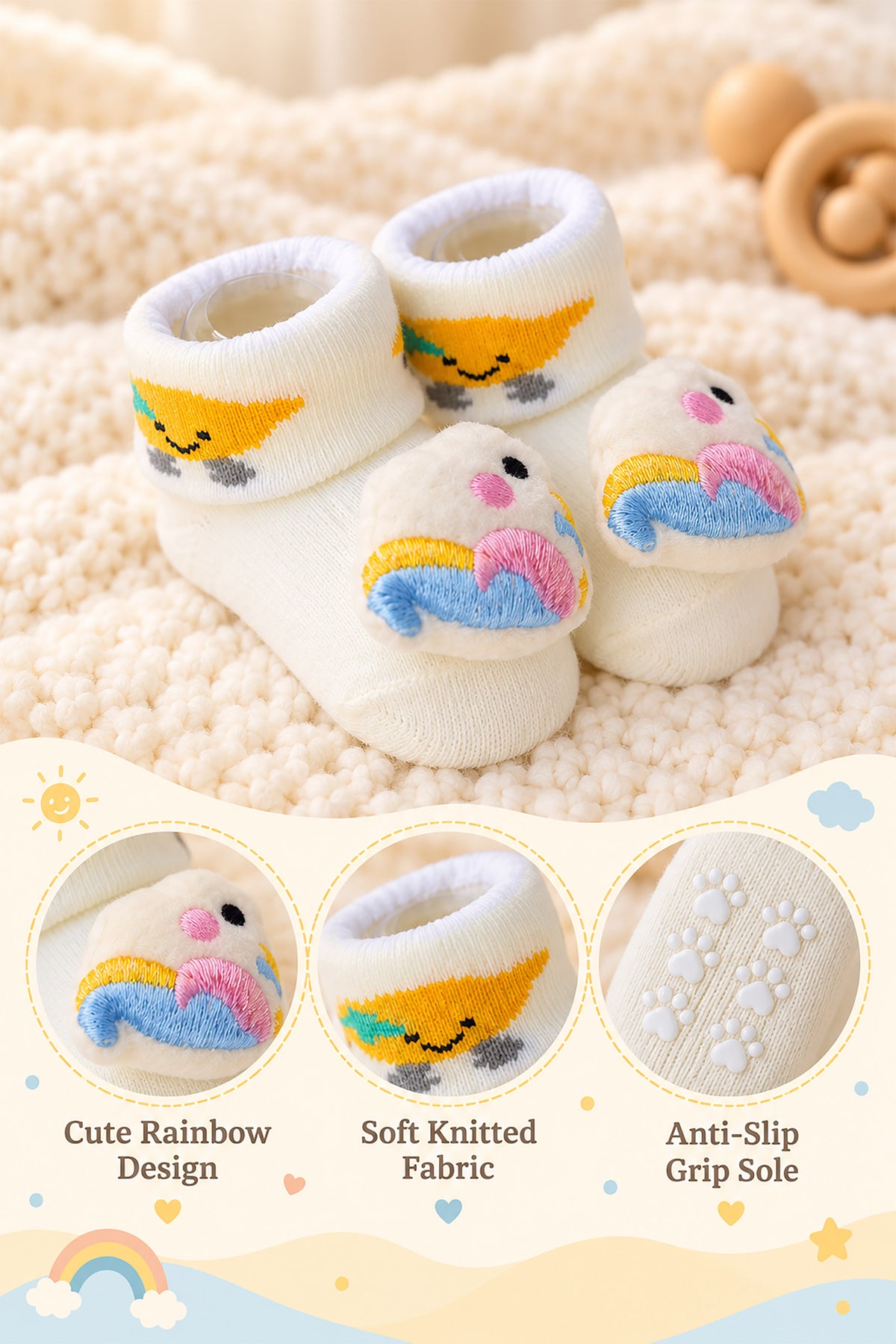 Baby Soft Knitted Socks Booties